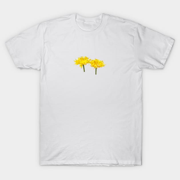 A pair of yellow flowers. No writing T-Shirt by Lively Nature